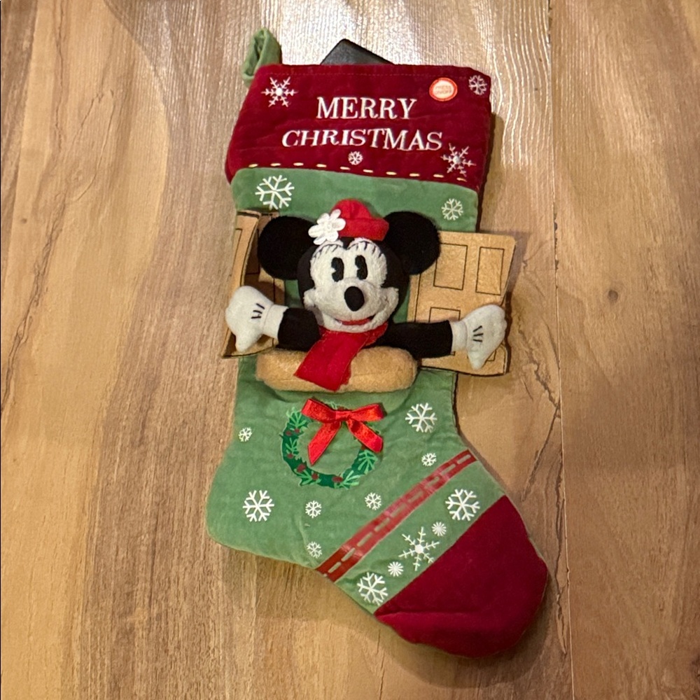 💥Free with purchase💥...Vintage Disney Mickey Mouse Holiday Stocking .